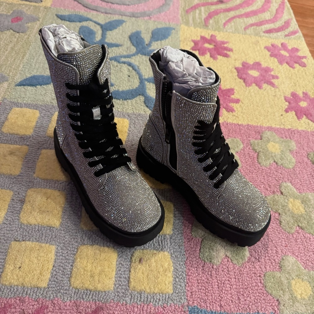 Dolls Kill Poster Grl Bling Boots Size 7